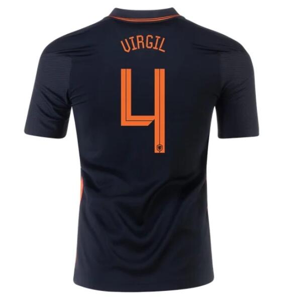 2020 EURO Netherlands Away Kit Soccer Jersey VIRGIL VAN DIJK 4